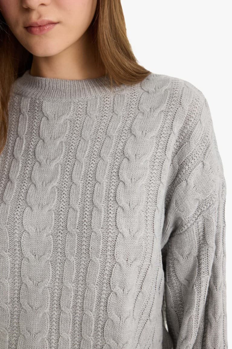 Cool Regular Fit Crew Neck Knit Sweater