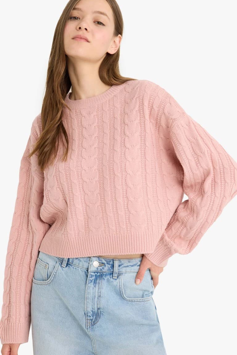 Cool Regular Fit Crew Neck Knit Sweater Main image