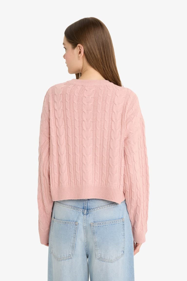 Cool Regular Fit Crew Neck Knit Sweater