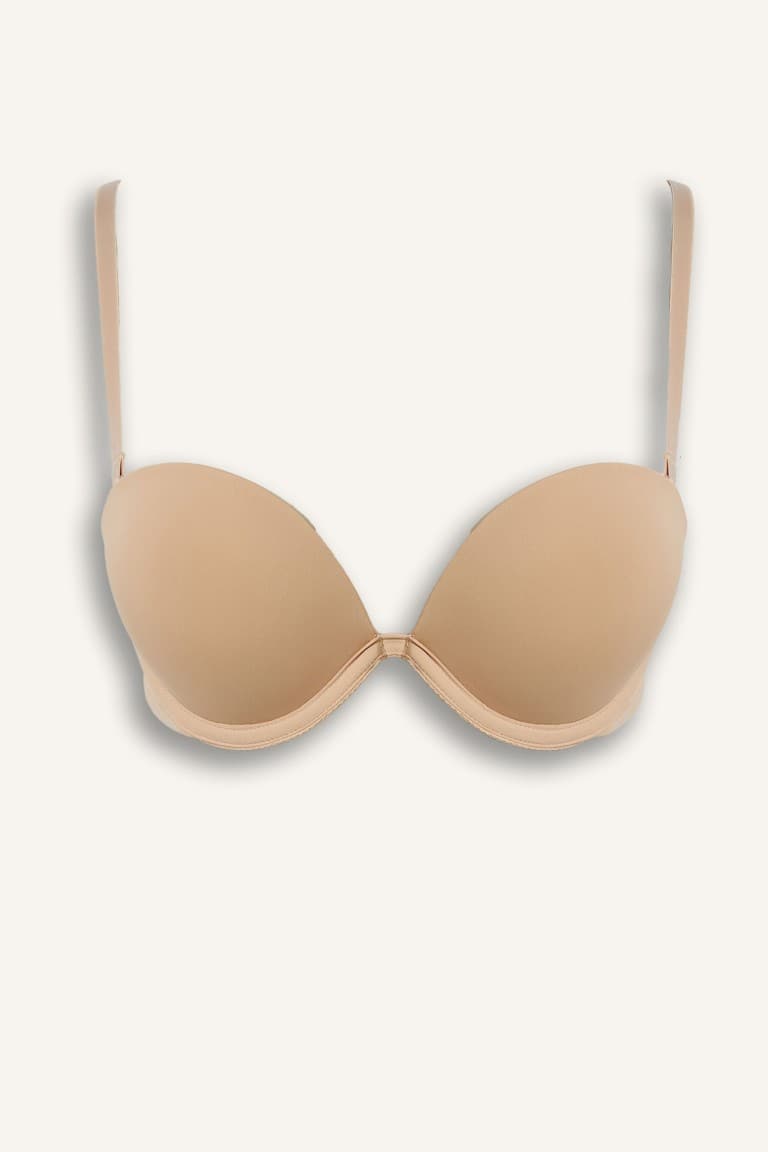 Micro Coated Half Padded Underwire Strapless Bra