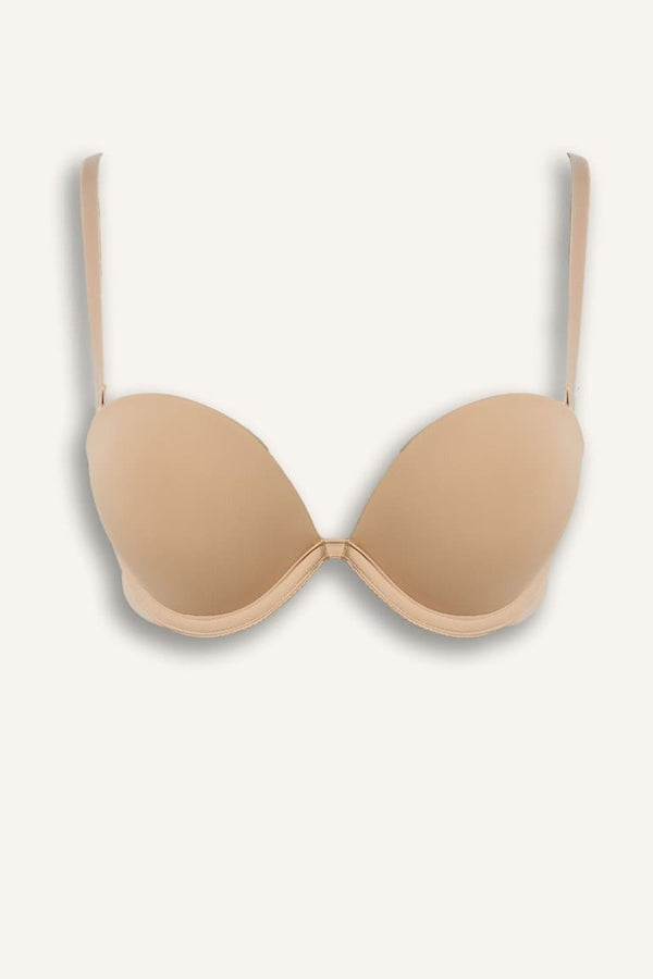 Micro Coated Half Padded Underwire Strapless Bra