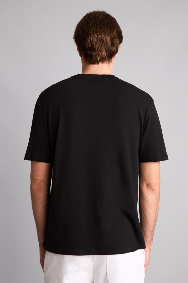 100% Cotton New Regular Fit Cycling Collar Basic Flat Short Sleeve T-Shirt