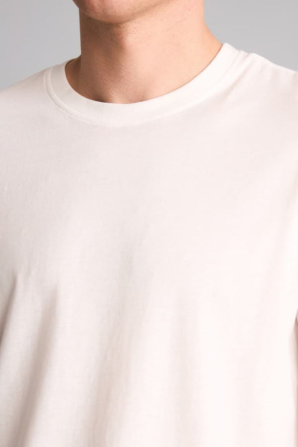 100% Cotton New Regular Fit Cycling Collar Basic Flat Short Sleeve T-Shirt