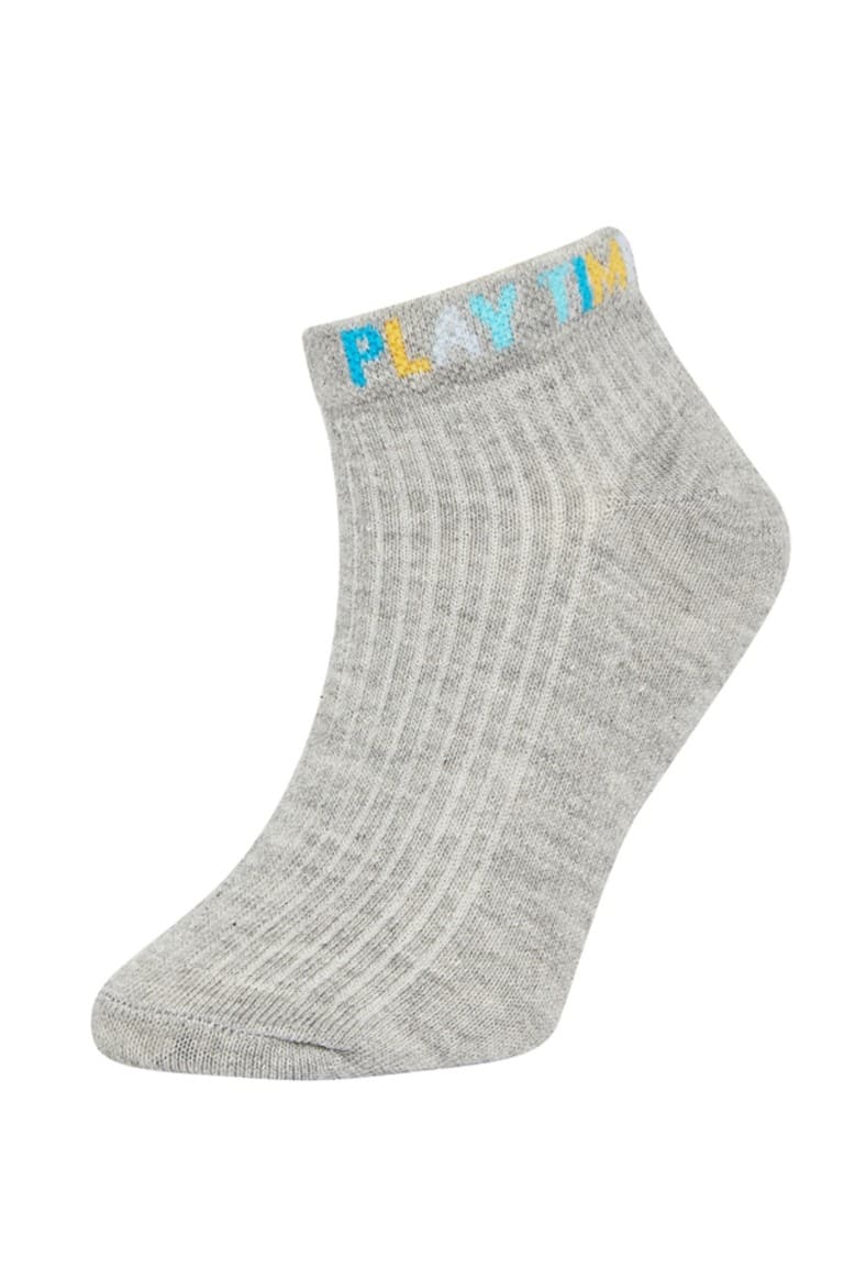 Printed 5-Pack Cotton Booties Socks Boy