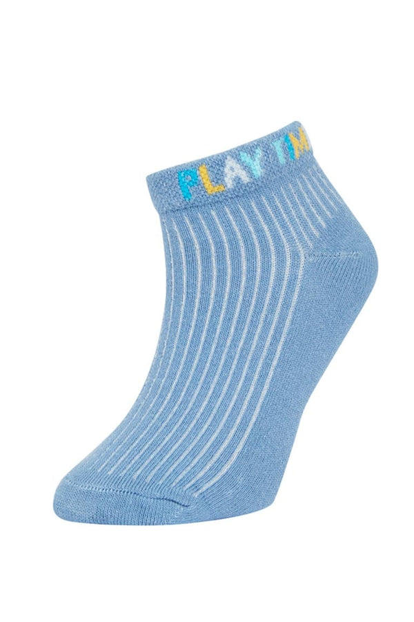 Printed 5-Pack Cotton Booties Socks Boy