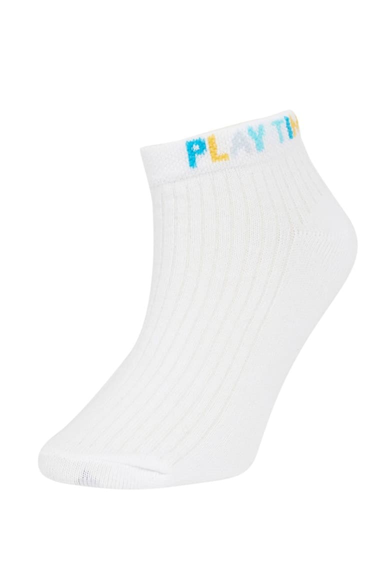 Printed 5-Pack Cotton Booties Socks Boy