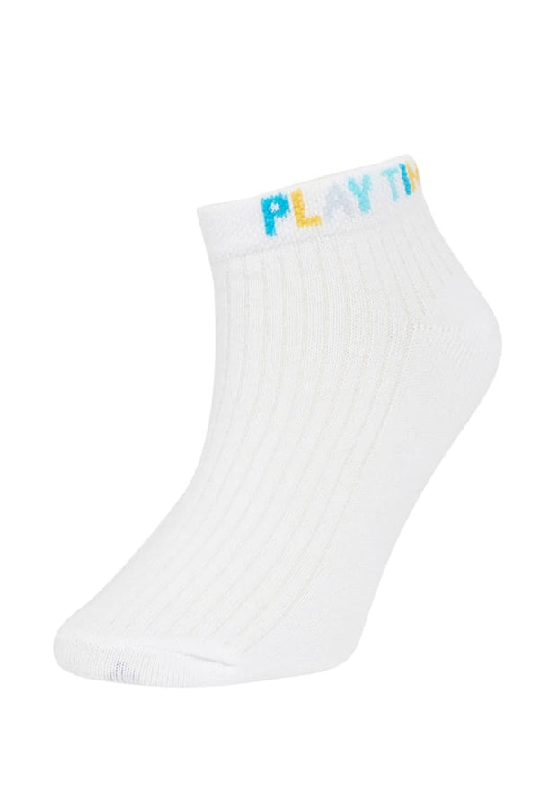 Printed 5-Pack Cotton Booties Socks Boy
