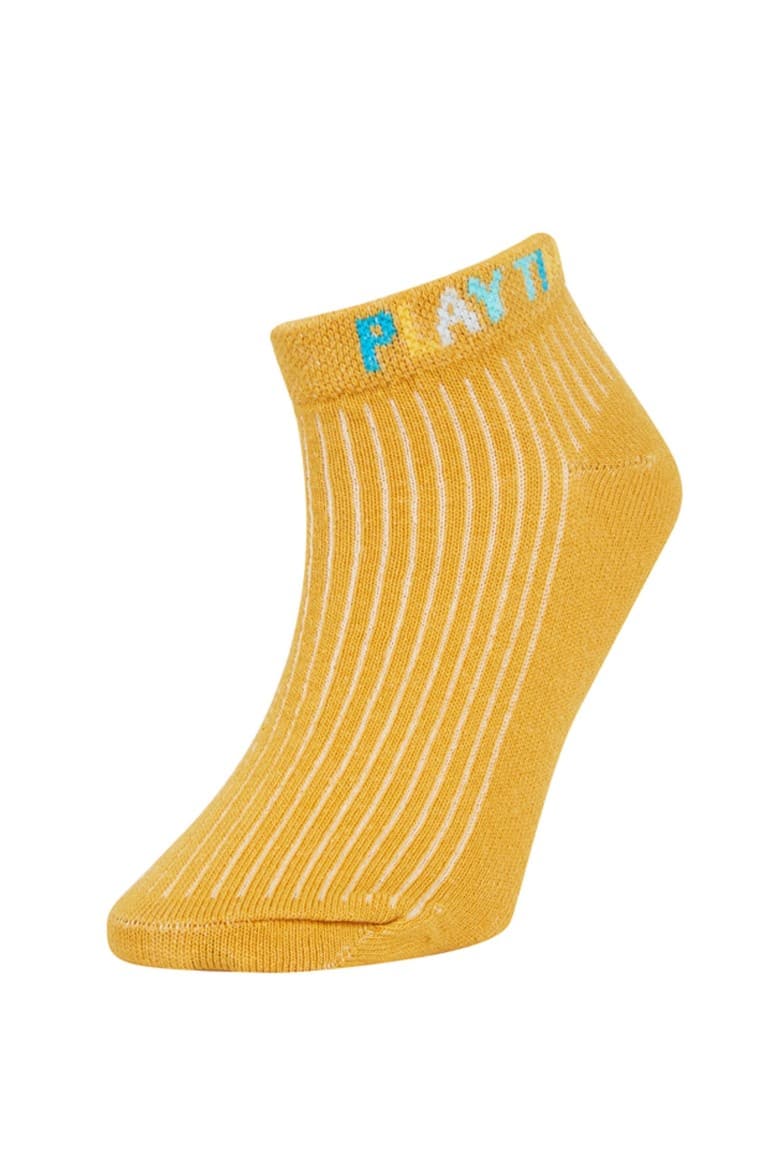 Printed 5-Pack Cotton Booties Socks Boy