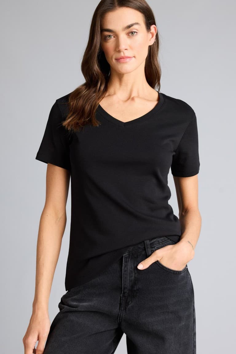 Regular Fit V-Neck Short Sleeve T-Shirt