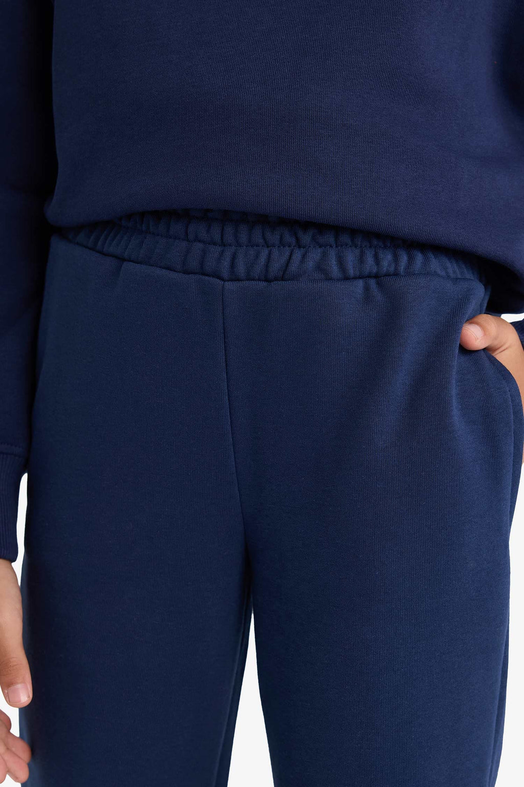 Girls Standard Fit Basic Plain Elastic Waist School Jogger Tracksuit Bottoms