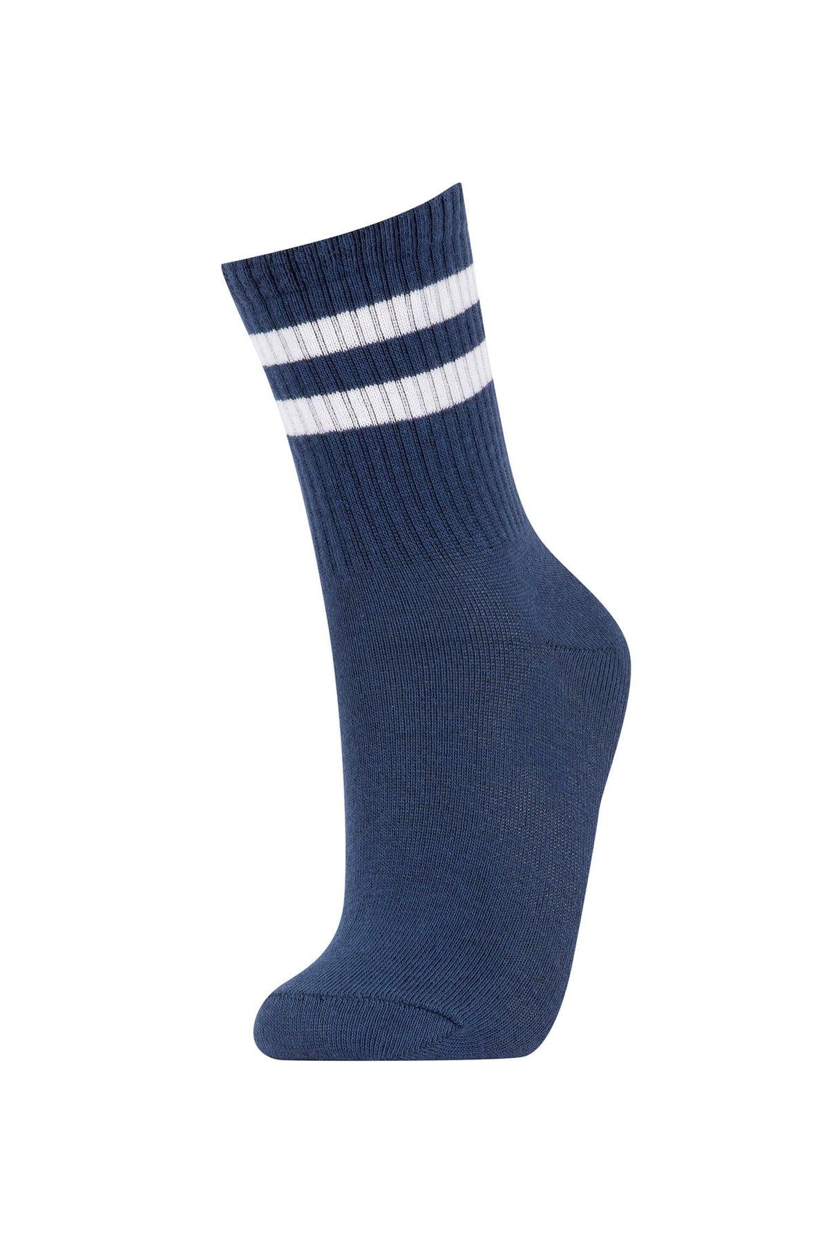 5-Pack Cotton Hoop Patterned Long Socks Boy