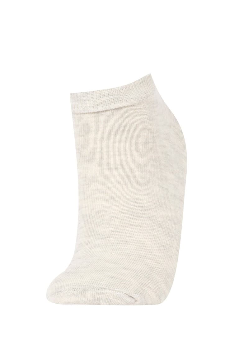 Women 5-Pack Cotton Polka Dot Striped Booties Socks