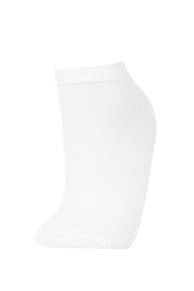 Women 5-Pack Cotton Polka Dot Striped Booties Socks