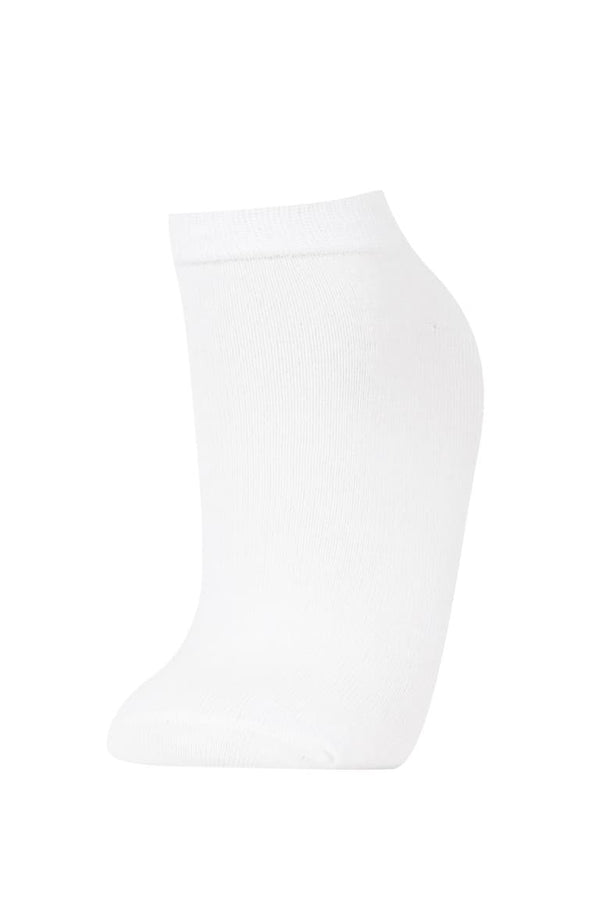 Women 5-Pack Cotton Polka Dot Striped Booties Socks