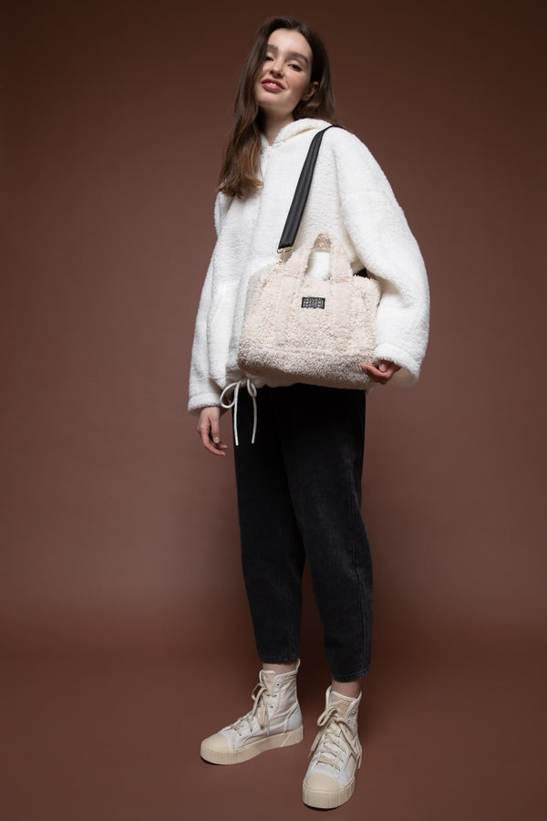 Women Printed Flat Plush Crossbody Bag