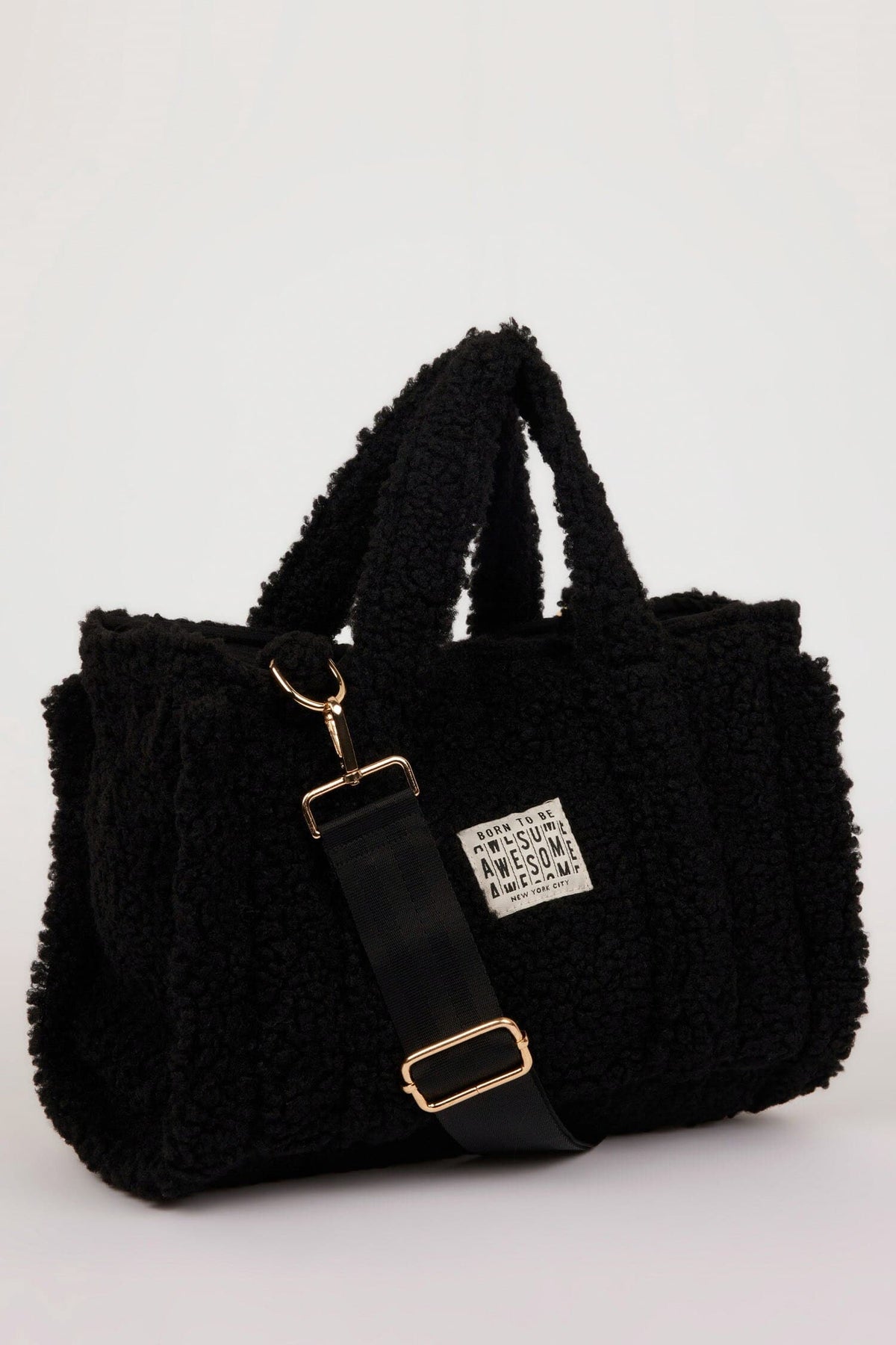 Women Printed Flat Plush Crossbody Bag