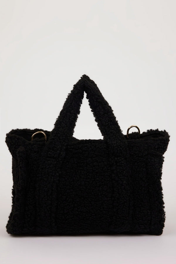 Women Printed Flat Plush Crossbody Bag