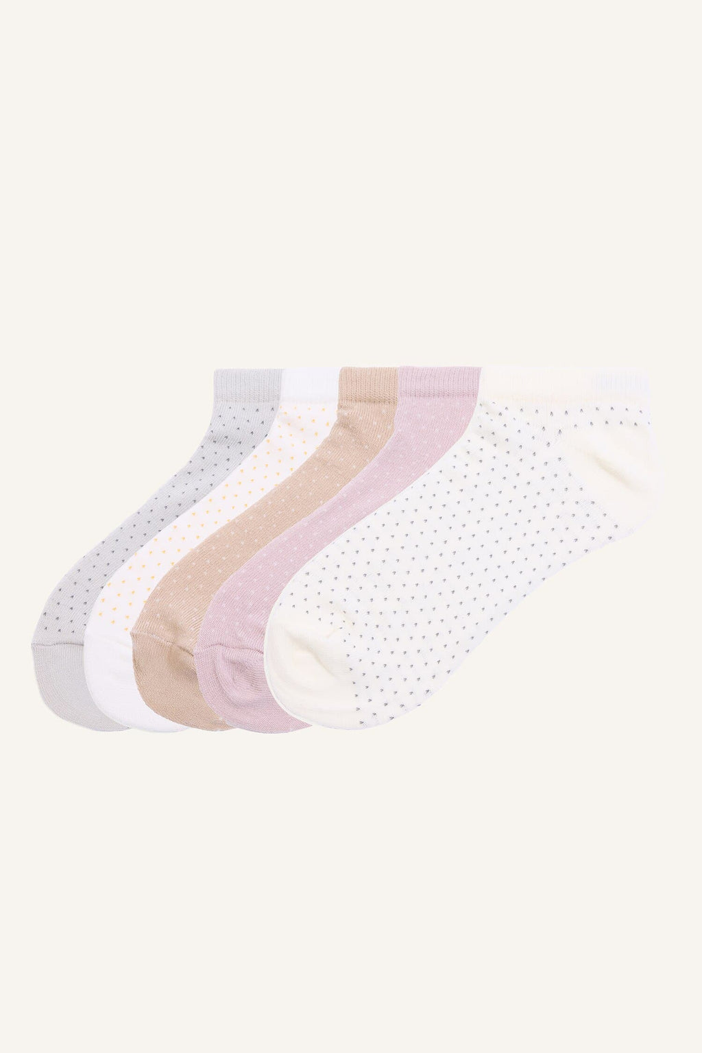 Women 5-Pack Cotton Booties Socks